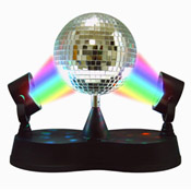 disco ball with two lights