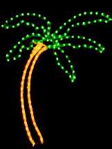 neon palm tree